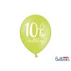 Balonek latex číslo 10 pastelový mix barev 30 cm, 1 ks