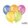 Balonek latex číslo 10 pastelový mix barev 30 cm, 1 ks