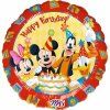 Balonek fóliový Mickey Mouse Happy Birthday s dortem, 43 cm