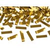Konfety vystřelovací proužky zlaté, 60 cm