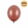 Balonek latex hnědooranžový metalický DEKORAČNÍ 12 cm, 1 ks