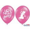 Balonek latex Hen Night Party růžový, 30 cm