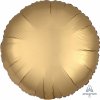 Balonek fóliový kruh zlatý saténový, 43 cm