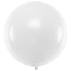 Jumbo balon pastelový bílý, 1 m