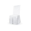 Potah na židli textilní bílý, výška 100 cm