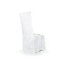 Potah na židli textilní bílý, výška 100 cm