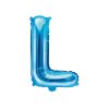 Fóliové písmeno L modré, 35 cm