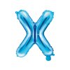 Fóliové písmeno X modré, 35 cm