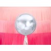 Balonek fóliový koule stříbrná metalická, 40 cm