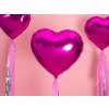 Balonek fóliový srdce růžové tmavé, 45 cm