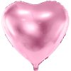 Balonek fóliový srdce růžové světlé, 45 cm