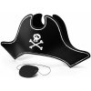 Pirátský klobouk s páskou přes oko