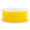 Stuha šifonová žlutá, 25 mm x 25 m