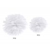 Pompom papírový 35 cm bílý