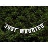 Svatební banner JUST MARRIED, 170 cm