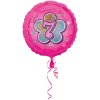 Balonek fóliový číslo 7 růžový, 43 cm