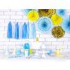 Střapcová girlanda Tassel modro-bílá papírová 1,5 m