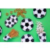 Papírové talířky Fotbal bílo-černé 18 cm, 6 ks