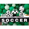 Papírové talířky Fotbal bílo-černé 18 cm, 6 ks