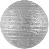 Lampion třpytivý 45 cm stříbrný