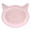 Papírové talířky Kočka růžové 22 cm, 6 ks