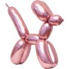 Modelovací balonky chromové růžové 152 cm, 50 ks