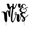 Dortový zápich Mr&Mrs černý