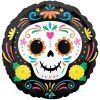 Balonek fóliový Lebka barevná, 45 cm