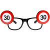 Párty brýle číslo 30 dopravní značky