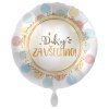 Balonek fóliový Díky za všechno, 43 cm