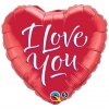 Balonek fóliový srdce I love you, 45 cm
