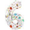 Fóliové číslo 6 párty, 86 cm