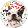 Balonek fóliový Happy Birthday Pes, 43 cm