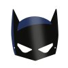 Masky papírové Batman, 8 ks