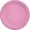 Papírové talířky růžové světlé 23 cm, 8 ks