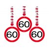 Závěsné spirály číslo 60 dopravní značky, 3 ks