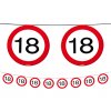 Girlanda číslo 18 dopravní značky, 12 m