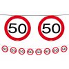 Girlanda číslo 50 dopravní značky, 12 m