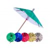 Deštníčky mix metalických barev, 15 ks