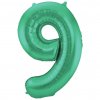 Fóliové číslo 9 zelené, 86 cm