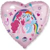 Balonek fóliový My Little Pony srdce, 46 cm