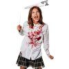 Čelenka Halloween - pila v hlavě krvavá