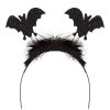 Čelenka s netopýry černá