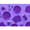 Papírové kelímky fialové 237 ml, 8 ks