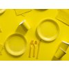 Papírové talířky žluté 23 cm, 8 ks