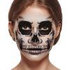 Halloweenské tetování na obličej - Lebka