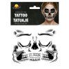Halloweenské tetování na obličej - Lebka