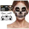 Halloweenské tetování na obličej - Lebka