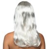Paruka bílá dlouhá s ofinou