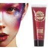 Make-up třpytky na obličej gelové - červené, 20 ml